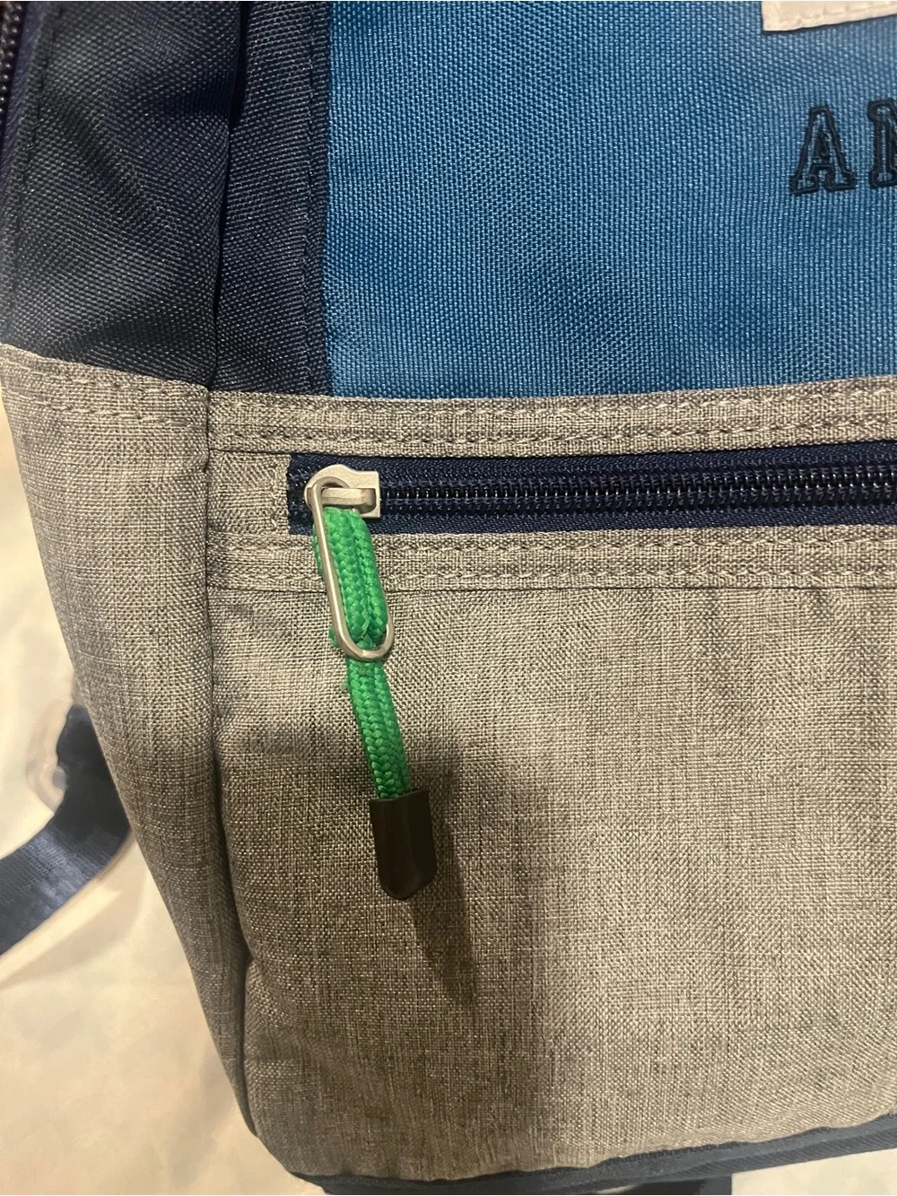 STATE Navy, Gray and Green Accent Backpack with Personalization